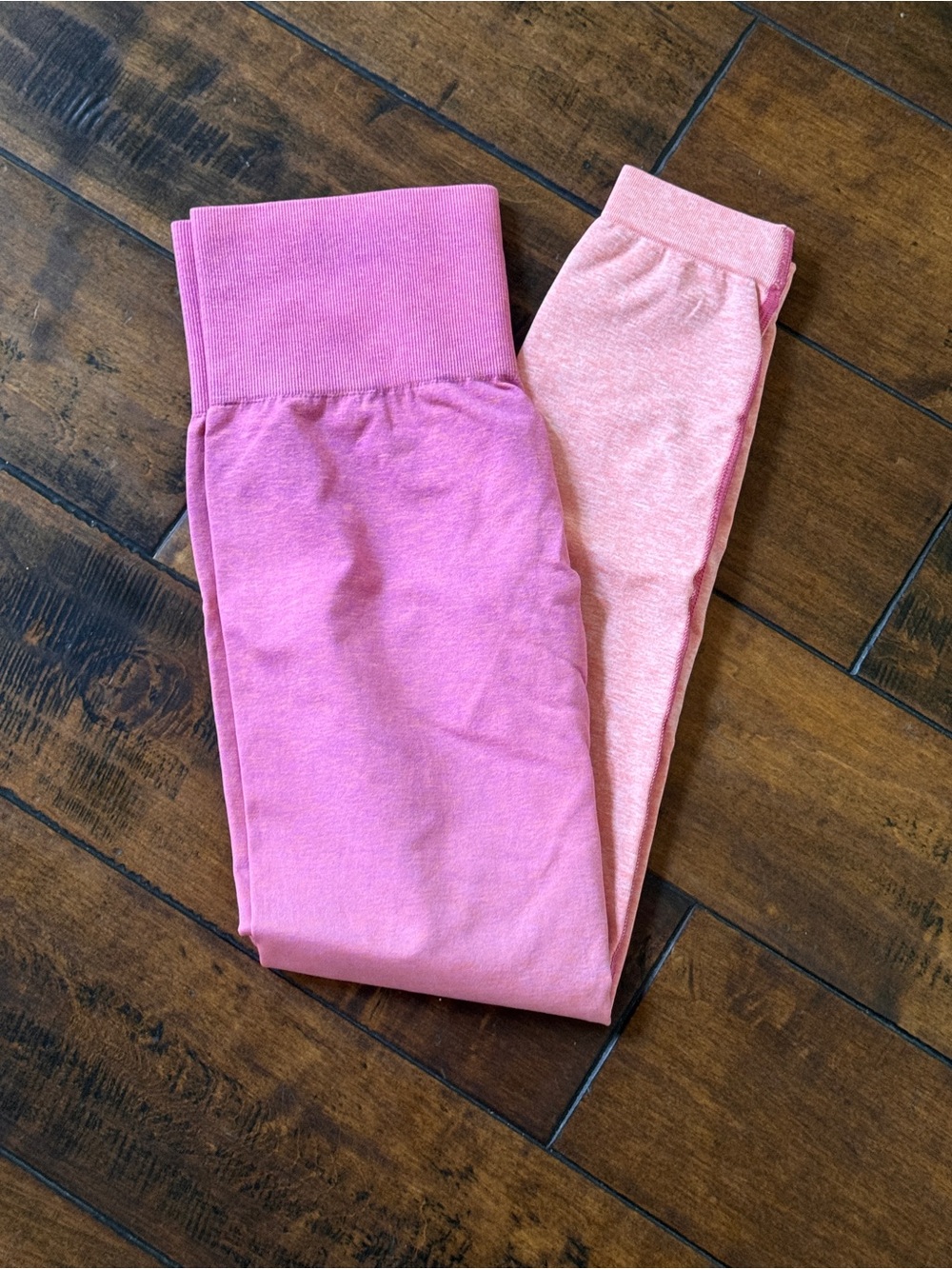 Gymshark Girls' Pink Two-Tone Leggings